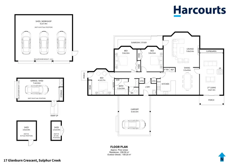 Floorplan of Homely house listing, 17 Glenburn Crescent, Sulphur Creek TAS 7316