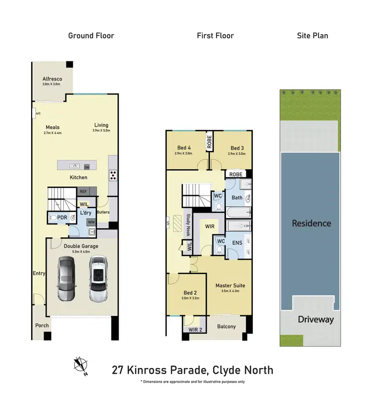 Floorplan of Homely unit listing, 27 Kinross Parade, Clyde North VIC 3978