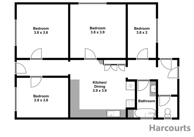 Floorplan of Homely house listing, 3 Trentham Street, Moe VIC 3825