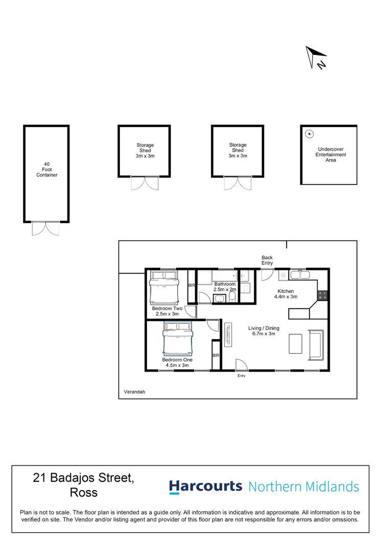 Floorplan of Homely house listing, 21 Badajos Street, Ross TAS 7209