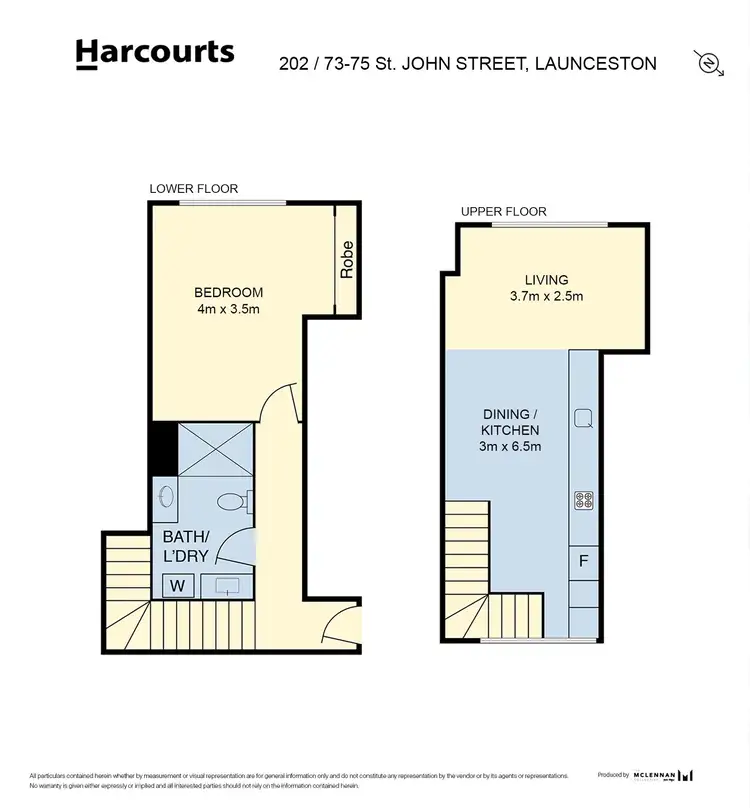 Floorplan of Homely unit listing, 202/73-75 St John Street, Launceston TAS 7250