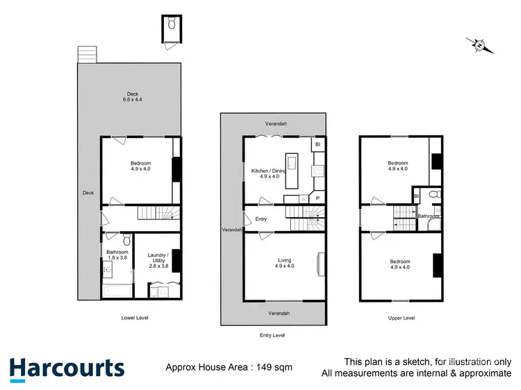 Floorplan of Homely house listing, 18 Bayley Street, Glebe TAS 7000