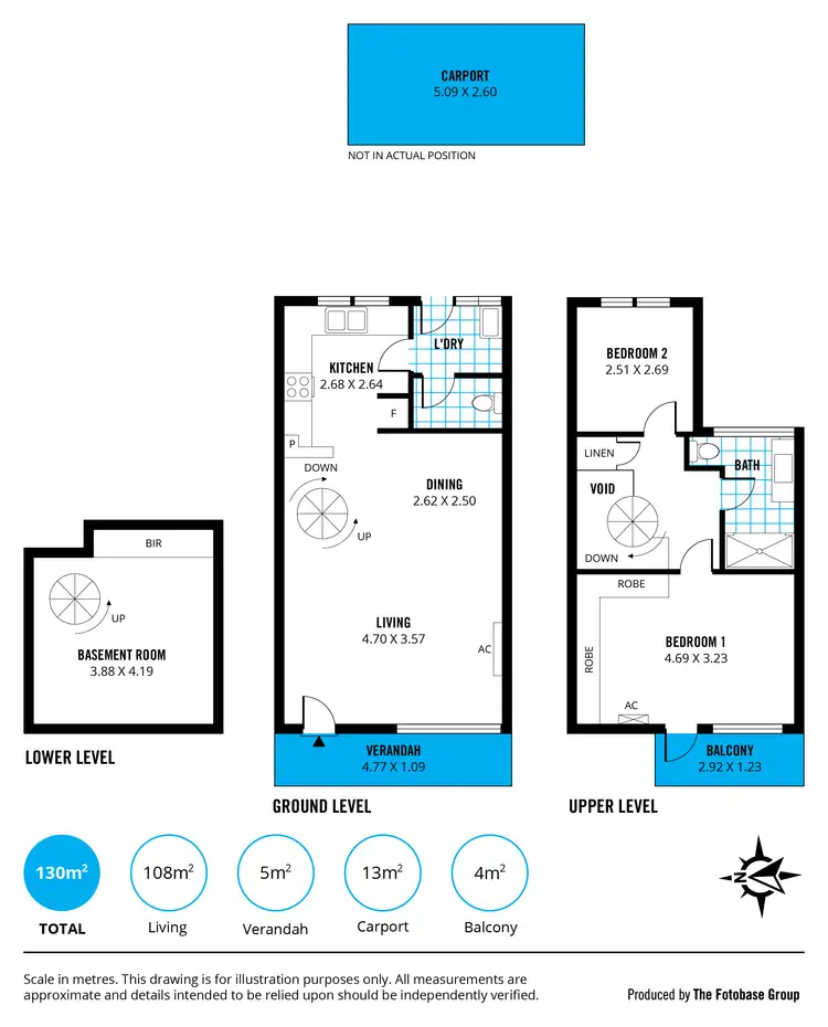 Floorplan of Homely townhouse listing, 3/61-63 King William Road, Unley SA 5061