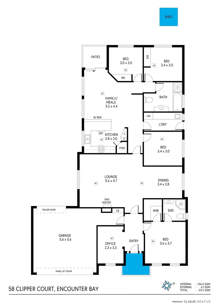 Floorplan of Homely house listing, 58 Clipper Court, Encounter Bay SA 5211