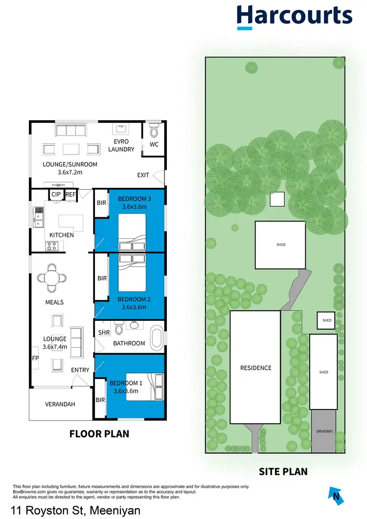 Floorplan of Homely house listing, 11 Royston Street, Meeniyan VIC 3956