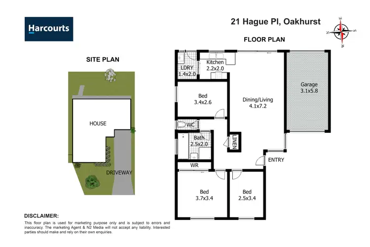 Floorplan of Homely house listing, 21 Hague Place, Oakhurst NSW 2761