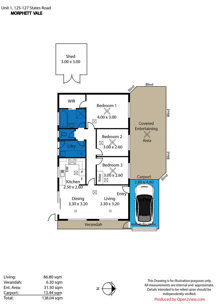Floorplan of Homely house listing, 1/127 States Road, Morphett Vale SA 5162