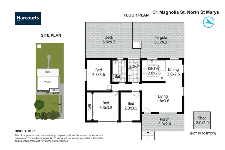 Floorplan of Homely house listing, 51 Magnolia Street, North St Marys NSW 2760