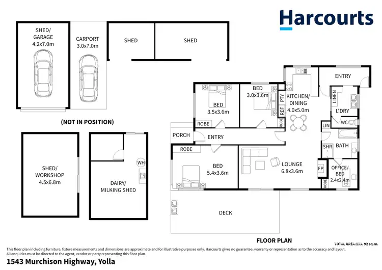 Floorplan of Homely house listing, 1543 Murchison Highway, Yolla TAS 7325