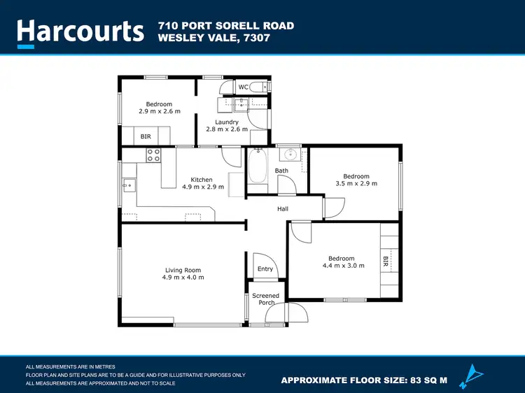 Floorplan of Homely house listing, 710 Port Sorell Road, Wesley Vale TAS 7307