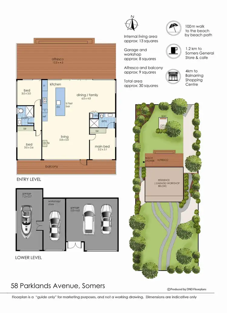 Floorplan of Homely house listing, 58 Parklands Avenue, Somers VIC 3927