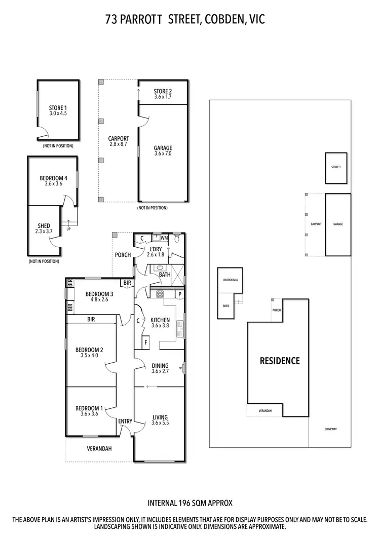 Floorplan of Homely house listing, 73 Parrott Street, Cobden VIC 3266