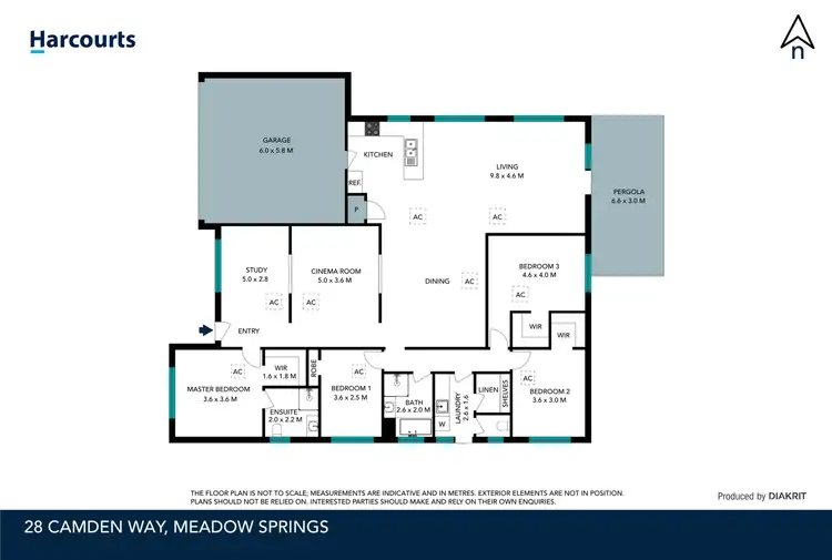 Floorplan of Homely house listing, 28 Camden Way, Meadow Springs WA 6210