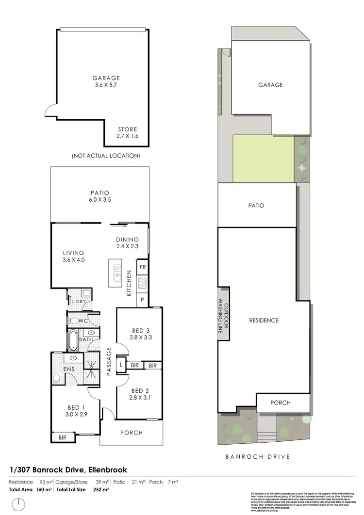 Floorplan of Homely house listing, 1/307 Banrock Drive, Ellenbrook WA 6069
