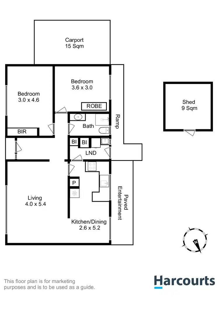 Floorplan of Homely house listing, 2 Como Street, Howrah TAS 7018