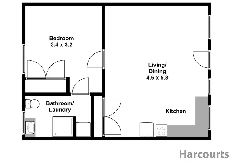 Floorplan of Homely house listing, 1-4/1 Law Street, Newborough VIC 3825