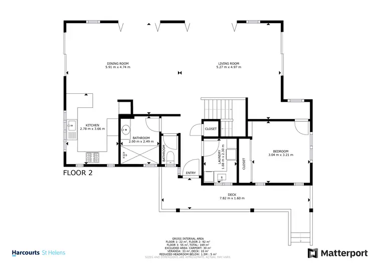 Floorplan of Homely house listing, 96 Mcmanus Drive, Falmouth TAS 7215