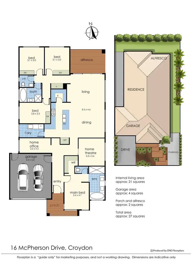 Floorplan of Homely house listing, 16 McPherson Drive, Croydon VIC 3136
