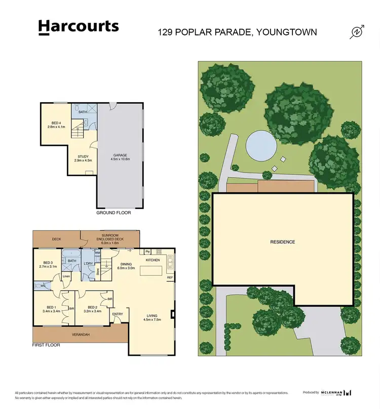 Floorplan of Homely house listing, 129 Poplar Parade, Youngtown TAS 7249