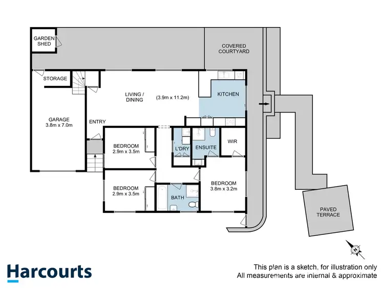 Floorplan of Homely unit listing, 1/80 Channel Highway, Kingston TAS 7050