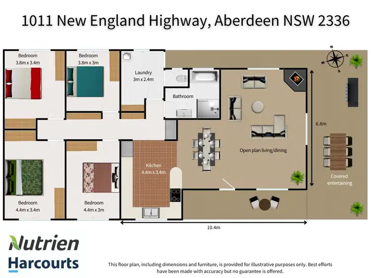 Floorplan of Homely rural property listing, 1011 New England Hwy, Aberdeen NSW 2336