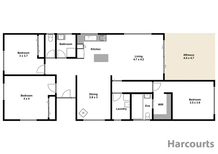 Floorplan of Homely house listing, 16 Elizabeth Street, Moe VIC 3825