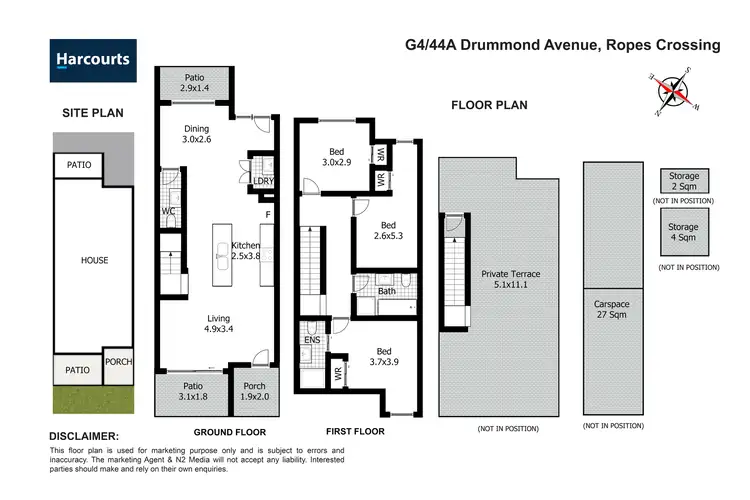 Floorplan of Homely apartment listing, G04/44A Drummond Avenue, Ropes Crossing NSW 2760