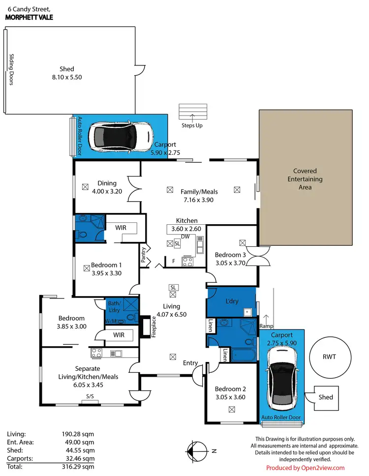 Floorplan of Homely house listing, 6 Candy Street, Morphett Vale SA 5162