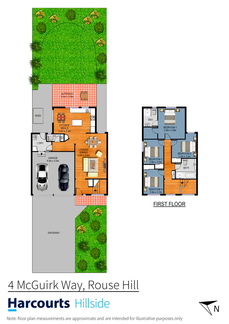Floorplan of Homely house listing, 4 McGuirk Way, Rouse Hill NSW 2155