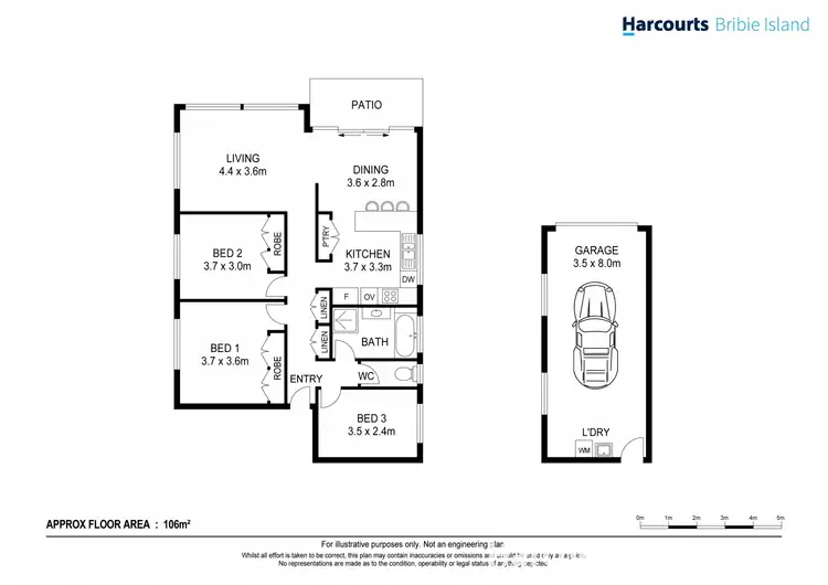 Floorplan of Homely unit listing, 2/2 Marbrin Close, Bellara QLD 4507