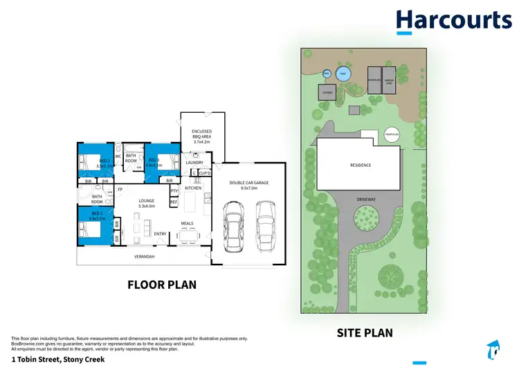 Floorplan of Homely house listing, 1 Tobin Street, Stony Creek VIC 3957