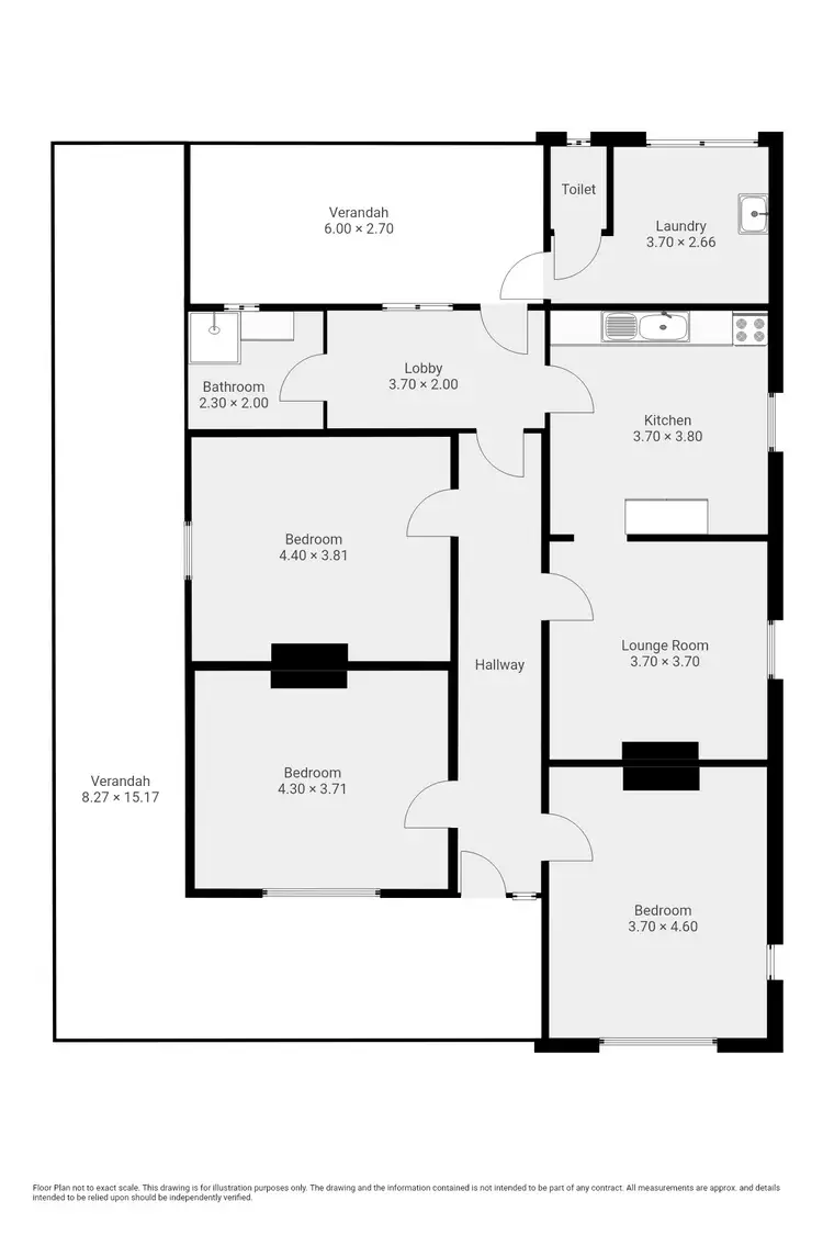 Floorplan of Homely house listing, 1 Kitchener Street,, Peterborough SA 5422