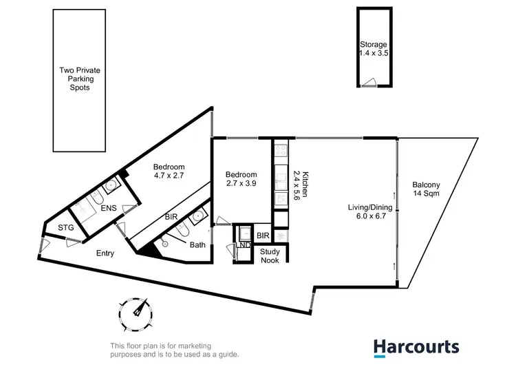 Floorplan of Homely unit listing, 5/417 Sandy Bay Road, Sandy Bay TAS 7005