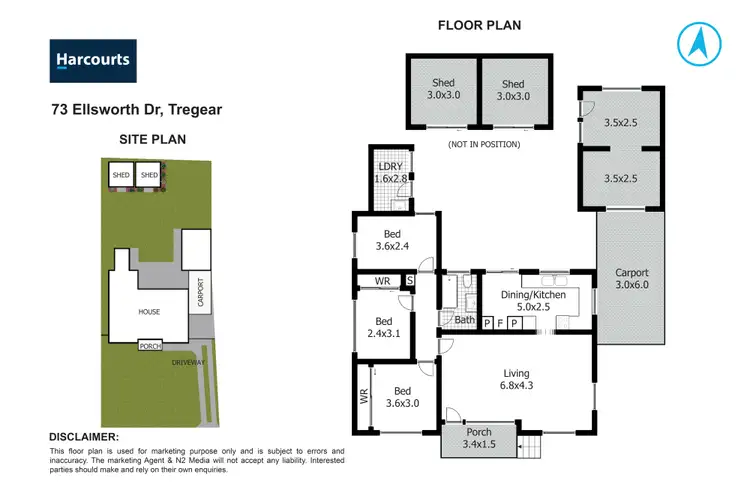 Floorplan of Homely house listing, 73 Ellsworth Drive, Tregear NSW 2770