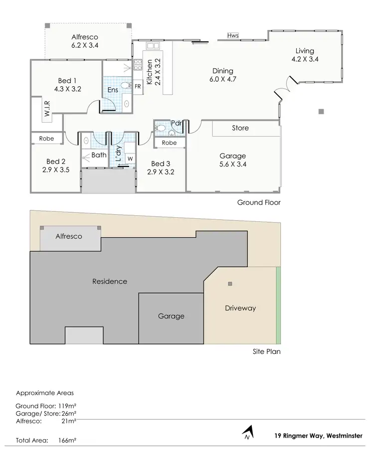 Floorplan of Homely house listing, 19C Ringmer Way, Westminster WA 6061