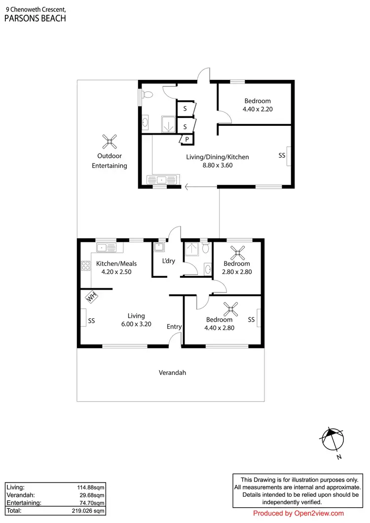 Floorplan of Homely house listing, 9 Chenoweth Crescent, Parsons Beach SA 5575