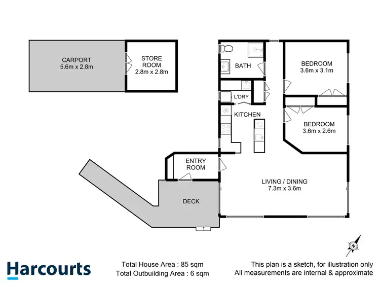 Floorplan of Homely house listing, 13 Challis Crescent, Deep Bay TAS 7112
