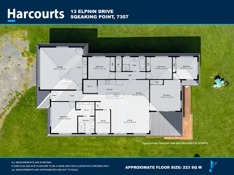Floorplan of Homely house listing, 13 Elphin Drive, Squeaking Point TAS 7307