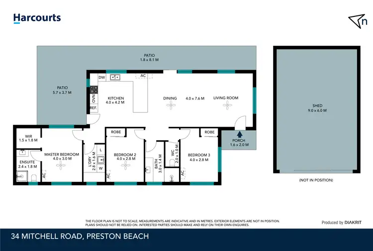 Floorplan of Homely house listing, 34 Mitchell Road, Preston Beach WA 6215