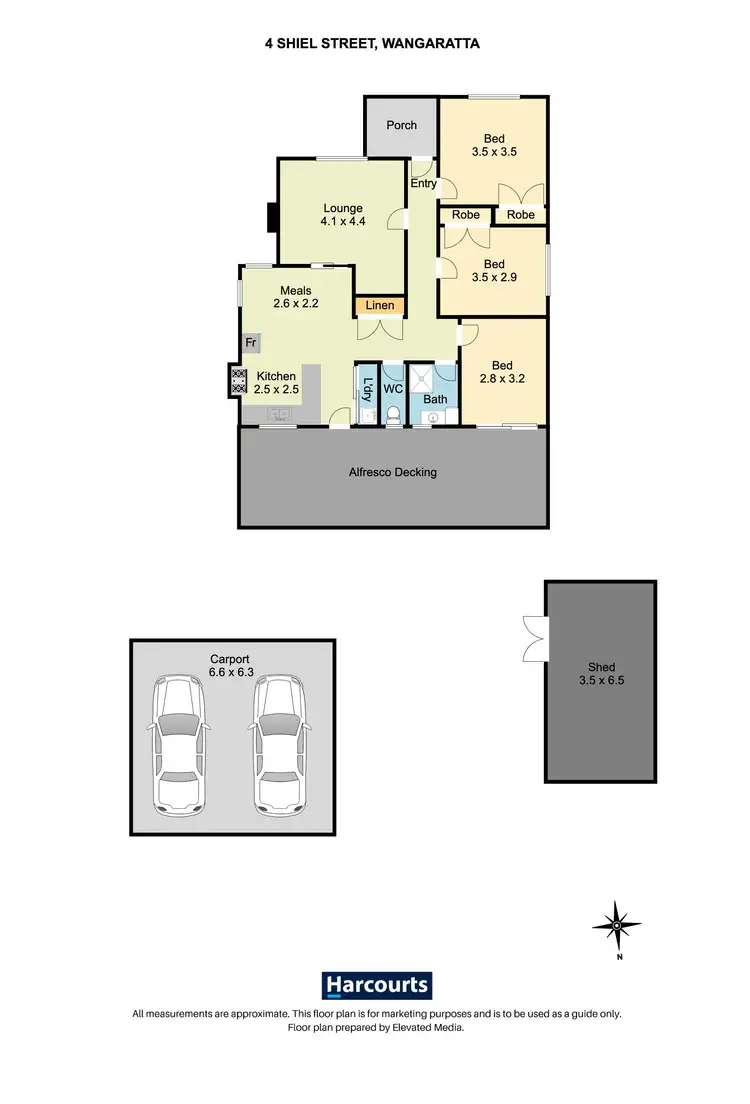 Floorplan of Homely house listing, 4 Shiel Street, Wangaratta VIC 3677