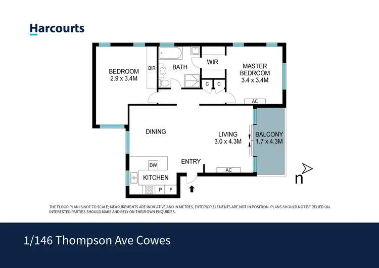 Floorplan of Homely apartment listing, 1/146 Thompson Avenue, Cowes VIC 3922