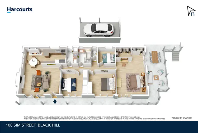Floorplan of Homely house listing, 108 Sim Street, Black Hill VIC 3350