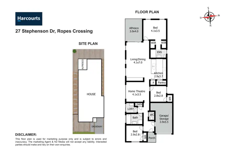 Floorplan of Homely house listing, 27 Stephenson Drive, Ropes Crossing NSW 2760