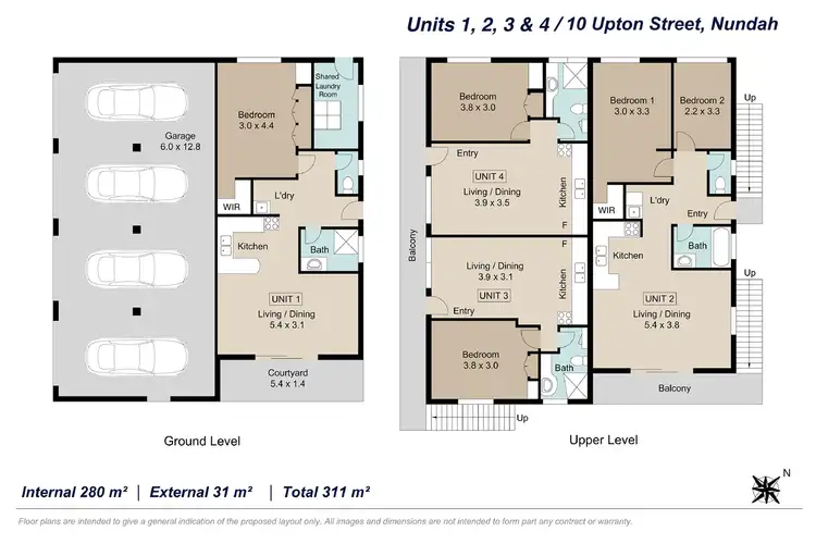 Floorplan of Homely block of units listing, 10 Upton Street, Nundah QLD 4012