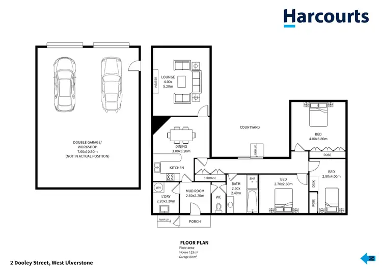 Floorplan of Homely house listing, 2 Dooley Street, West Ulverstone TAS 7315