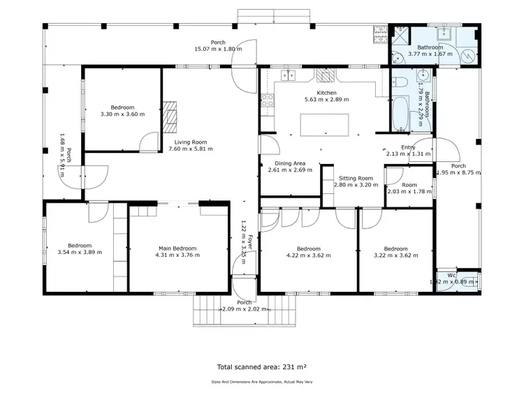 Floorplan of Homely rural property listing, 252 Bethel Road, Burrumbuttock NSW 2642