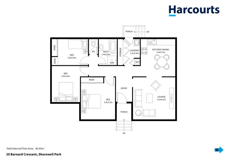 Floorplan of Homely house listing, 20 Barnard Crescent, Shorewell Park TAS 7320