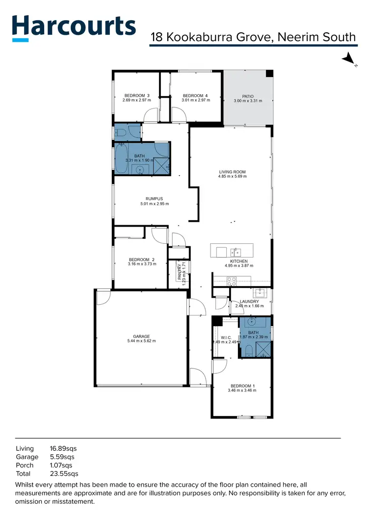 Floorplan of Homely house listing, 18 Kookaburra Grove, Neerim South VIC 3831