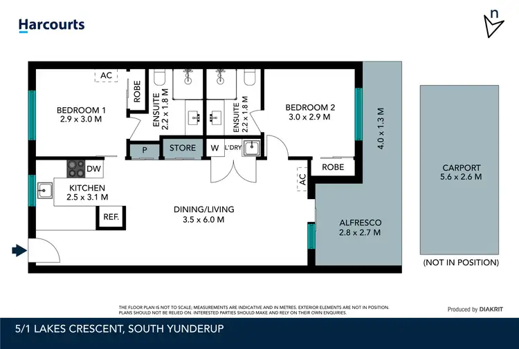 Floorplan of Homely house listing, 5/1 Lakes Crescent, South Yunderup WA 6208