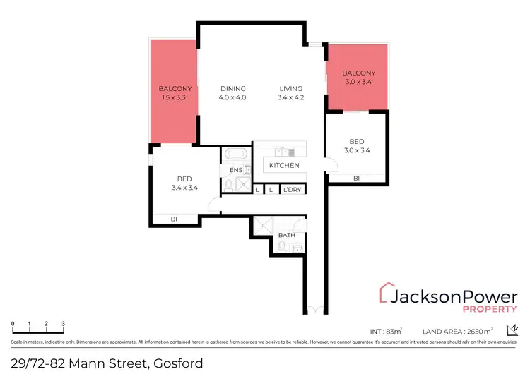 Floorplan of Homely unit listing, 29/72-82 Mann Street, Gosford NSW 2250